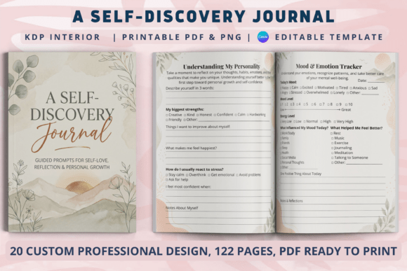 Download A Self Discovery Journal | KDP Interiors - Cover Collection