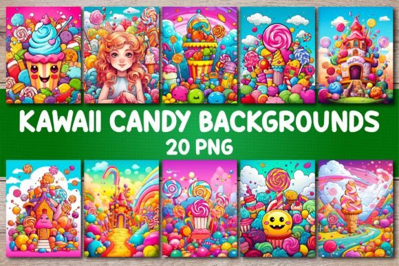 Download Kawaii Candy Backgrounds for Covers - Cover Collection
