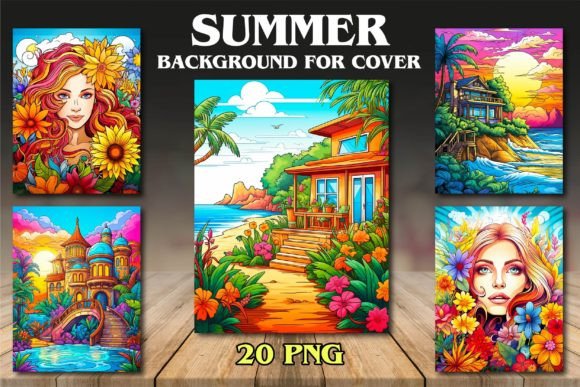 Download Summer Backgrounds for Covers - Cover Collection