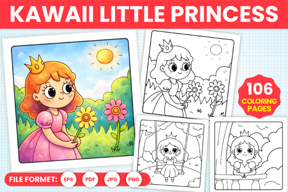Download Kawaii Little Princess Coloring Pages - Kawaii Collection