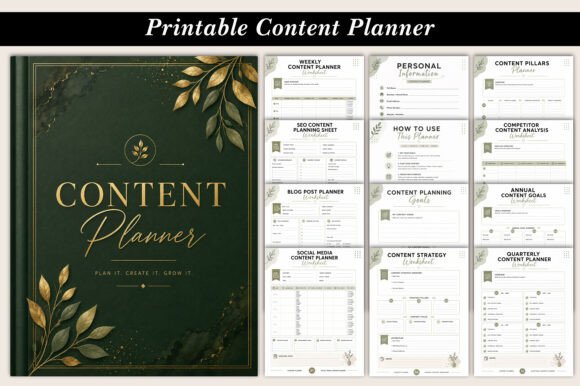 Download Printable Content Planner Kdp Interiors - Print Collection
