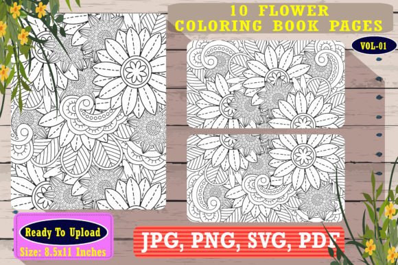 Download Flower Coloring Book Page for Adults - Flower coloring book Collection