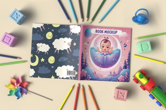 Download Toddler Coloring Book Cover Mockup - Cover Collection