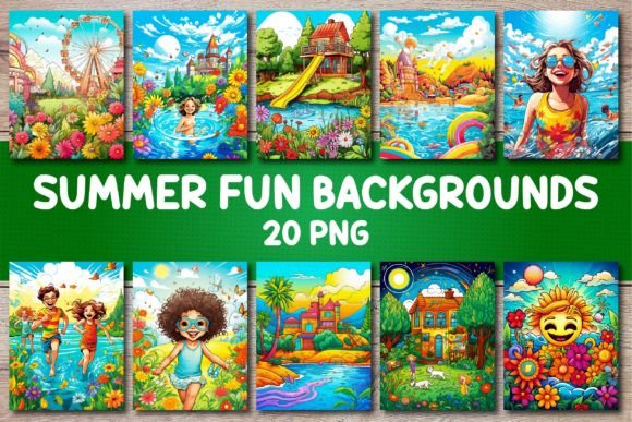 Download Summer Fun Backgrounds for Covers - Cover Collection