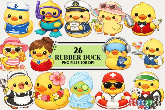 Download Kawaii Cruise Ship Rubber Duck Clipart - Premium Bundle