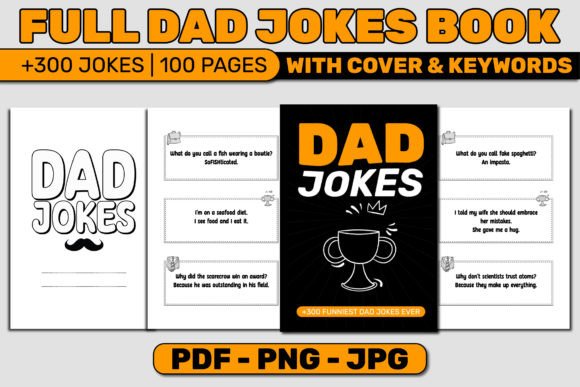 Download DAD JOKES BOOK | KDP INTERIOR + COVER - Cover Collection
