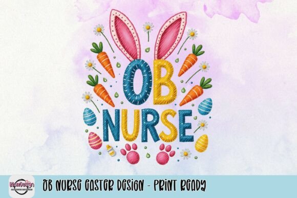 Download OB Nurse Easter Design - Print Ready - Print Collection